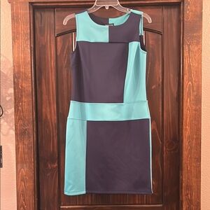 Enfocus Studio Blue and Green Dress